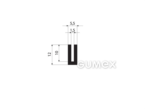 GUMMIPROFILE U-FORM - EPDM